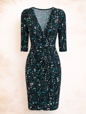 Apt. 9 Abstract Print Wrap Dress Size M/L